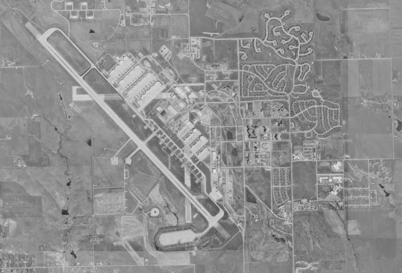 Ellsworth AFB from above (1997)