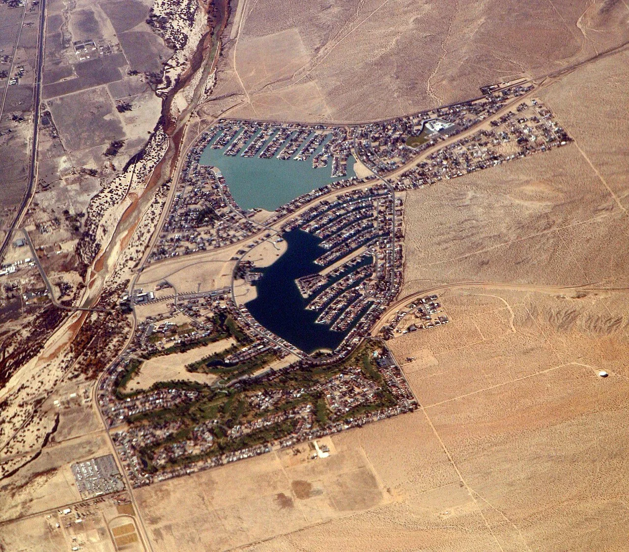 Helendale, California from the air