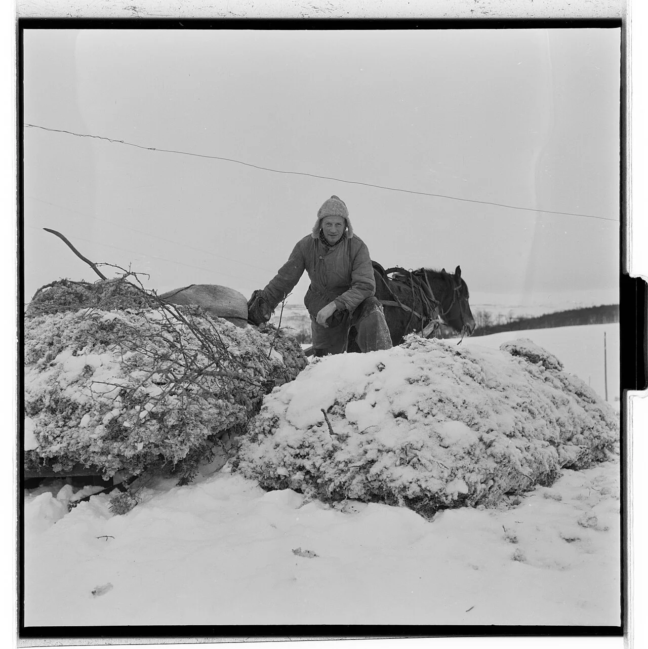 Hessdalen valley in winter (archival)