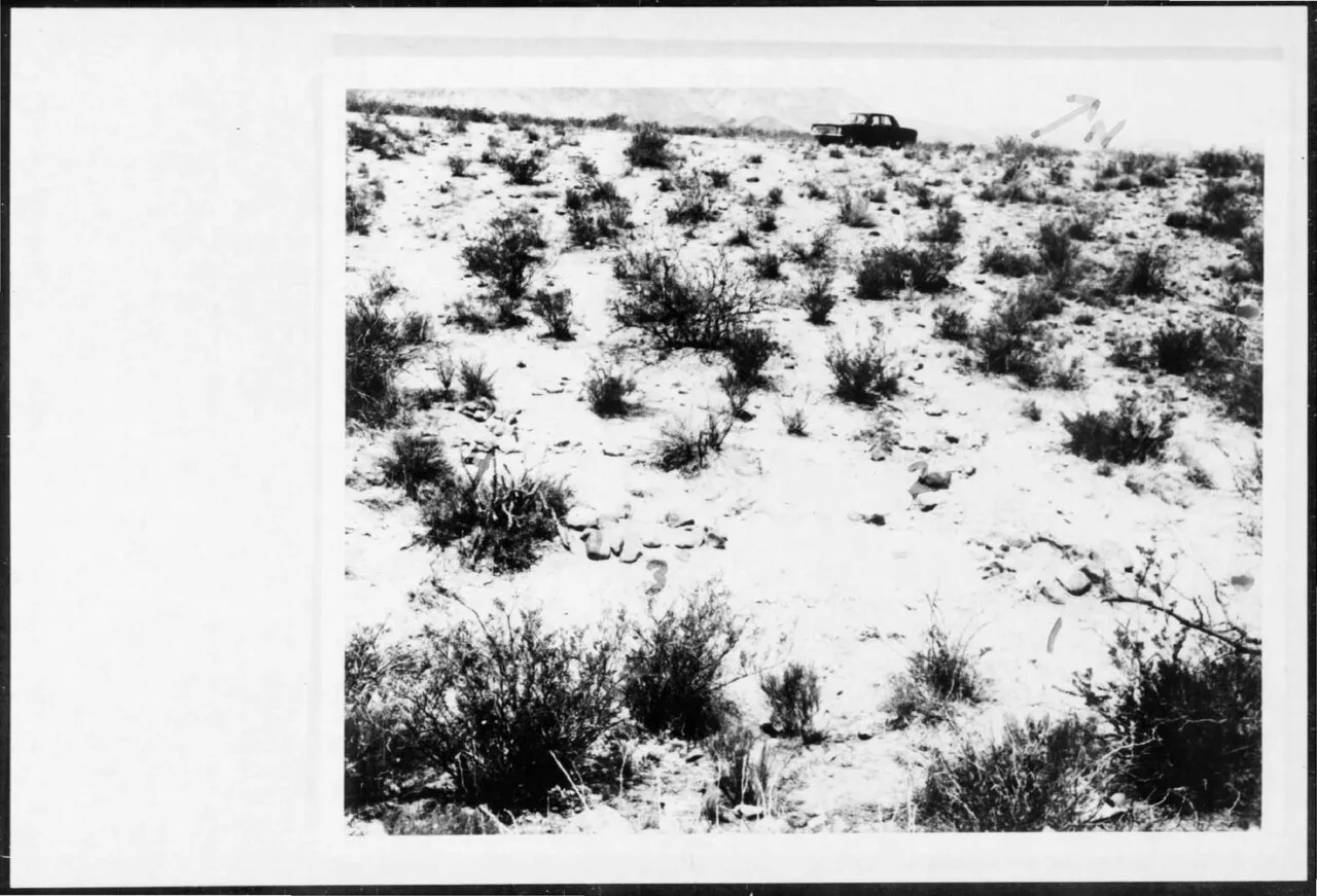 Landing-site photograph, Socorro case file (1964)
