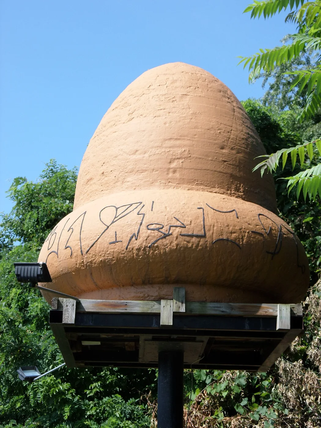 The 'Space Acorn' replica, Kecksburg