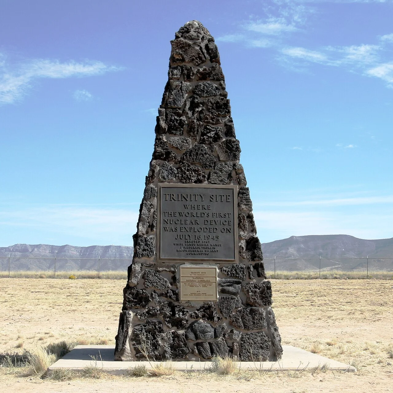 Trinity Site obelisk