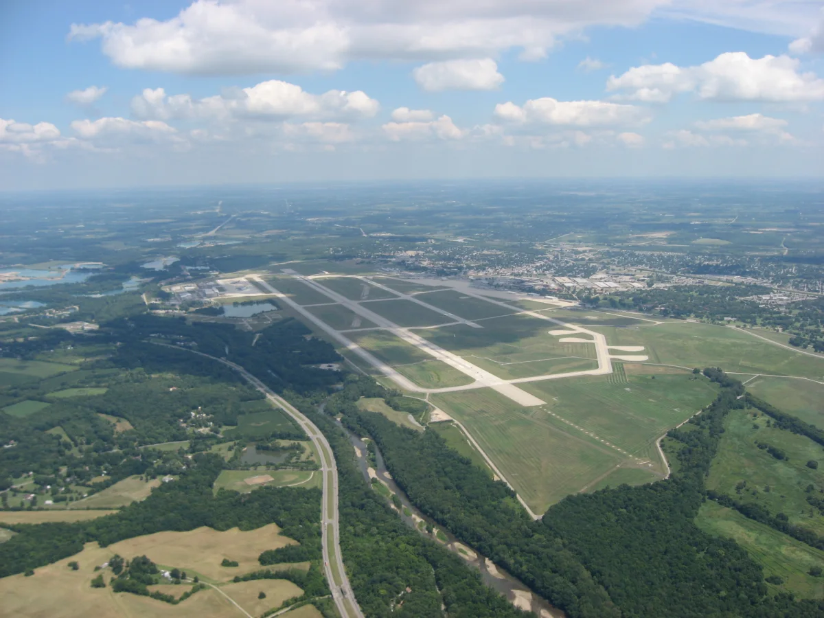 Wright-Patterson Air Force Base from the air