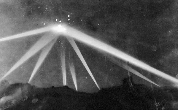 Searchlights over Los Angeles