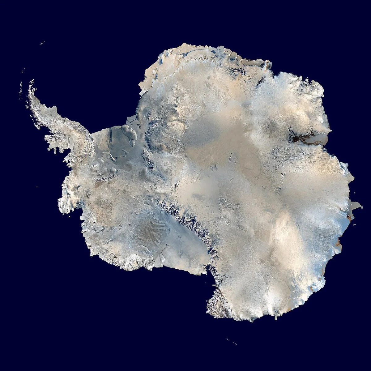 Antarctica, satellite composite