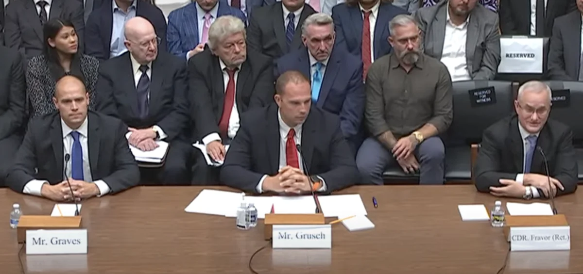The 26 July 2023 hearing — Graves, Grusch and Fravor