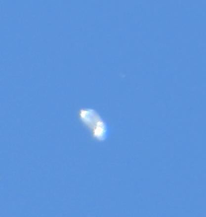 Small main shape and faint nearby patch; date and relationship follow the contributor’s account.
